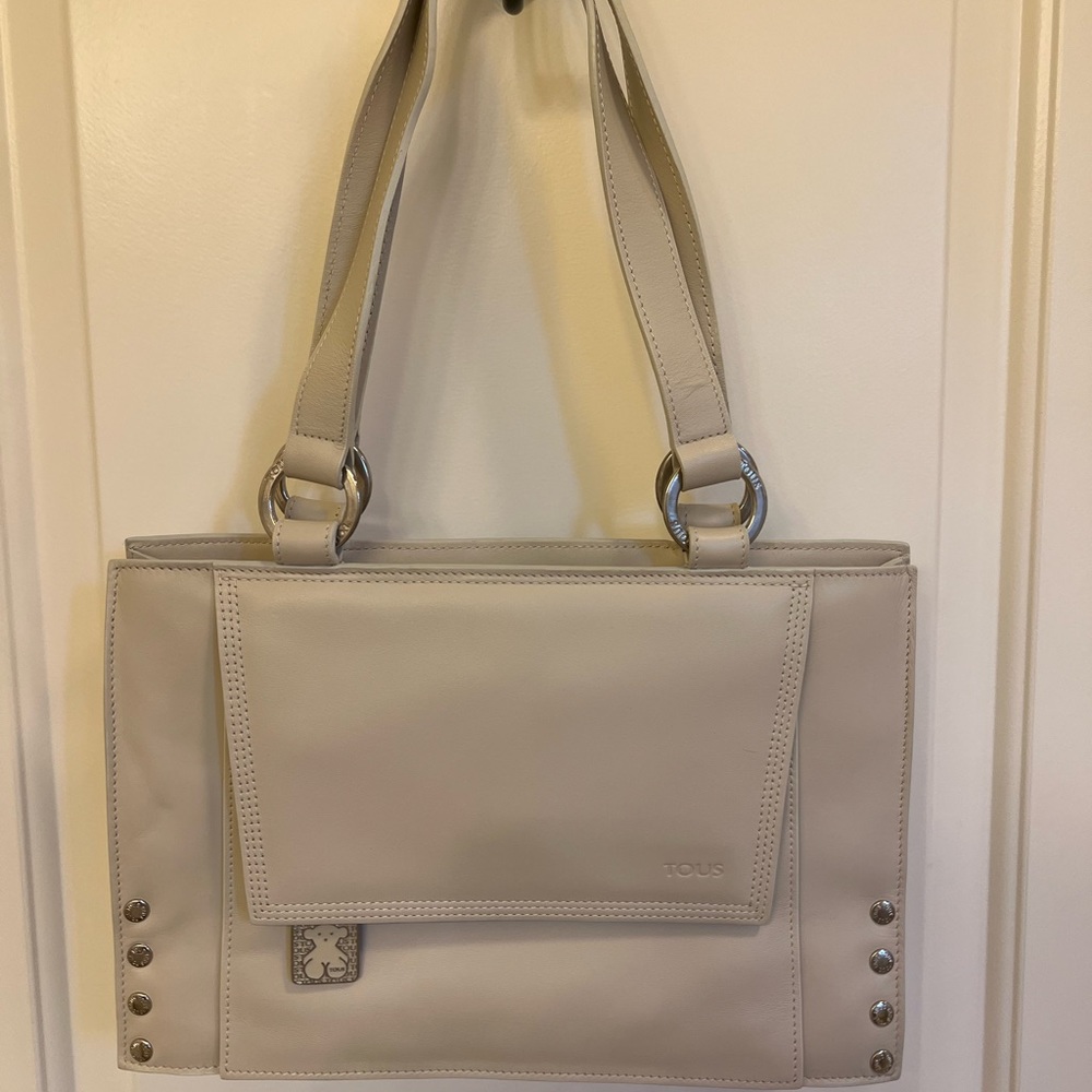 brand new tous white purse